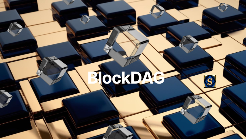 BlockDAG 3D blocks with logo